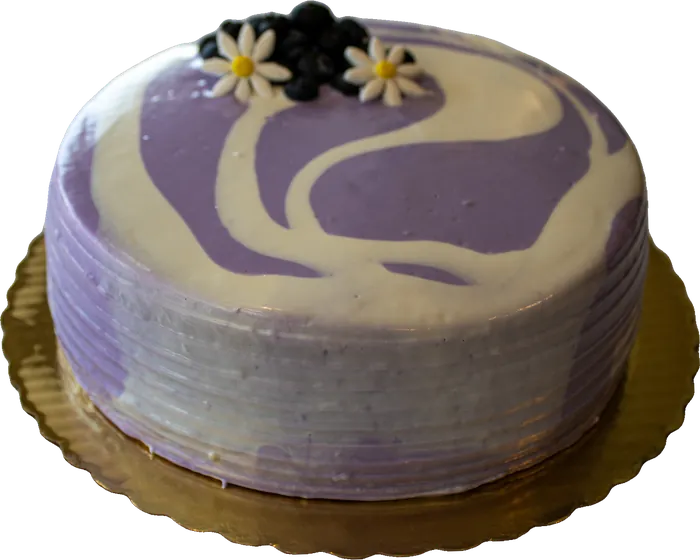 Lavender marble cake