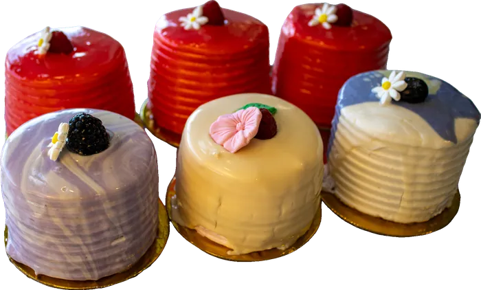Assorted mini mousse cakes