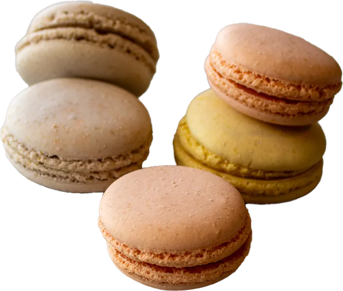 Assorted pastel macarons