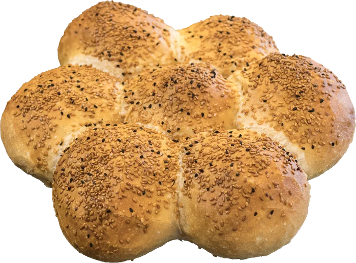 Flower-shaped bread roll