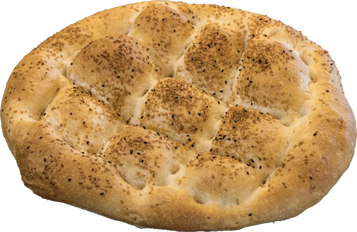 Sesame and nigella pide bread